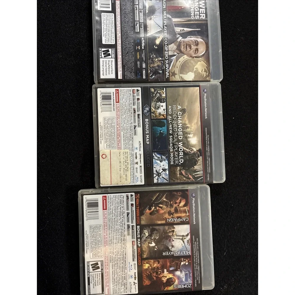 Sony Playstation 3 PS3 Call Of Duty Black Ops 1 2 3 I II III CIB Tested